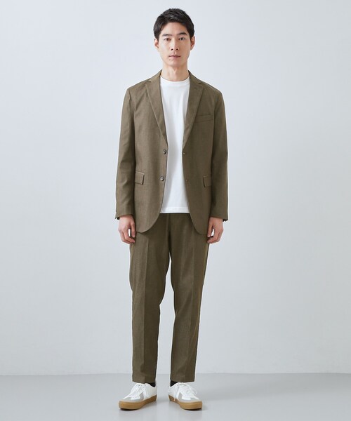 THE SHOP TK (ザ ショップ ティーケー )の「ライトエバーデニム スラックス 洗濯機OK/ストレッチ/セットアップ可(デニムパンツ・メンズ・カーキ/ネイビー・04/03/02/01)」の20枚目の写真