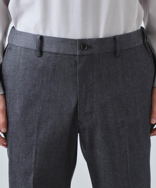 THE SHOP TK (ザ ショップ ティーケー )の「ライトエバーデニム スラックス 洗濯機OK/ストレッチ/セットアップ可(デニムパンツ・メンズ・カーキ/ネイビー・04/03/02/01)」の14枚目の写真