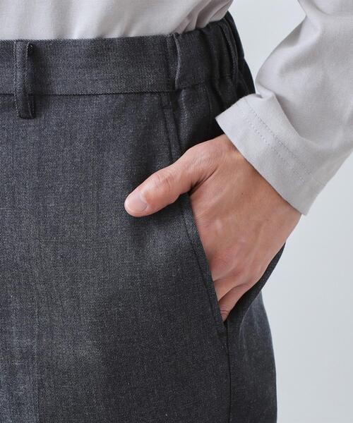 THE SHOP TK (ザ ショップ ティーケー )の「ライトエバーデニム スラックス 洗濯機OK/ストレッチ/セットアップ可(デニムパンツ・メンズ・カーキ/ネイビー・04/03/02/01)」の16枚目の写真