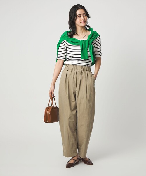 green label relaxing（グリーンレーベルリラクシング）の「デコルテ フライス Tシャツ 抗菌（Tシャツ/カットソー・レディース・オフホワイト/ブラック/ダークブラウン/その他1・FREE）」の16枚目の写真