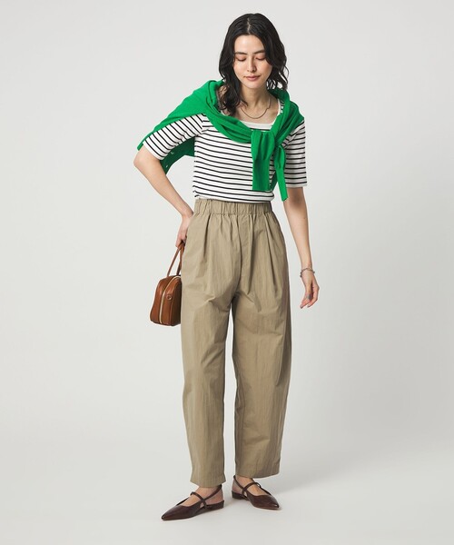 green label relaxing（グリーンレーベルリラクシング）の「デコルテ フライス Tシャツ 抗菌（Tシャツ/カットソー・レディース・オフホワイト/ブラック/ダークブラウン/その他1・FREE）」の17枚目の写真