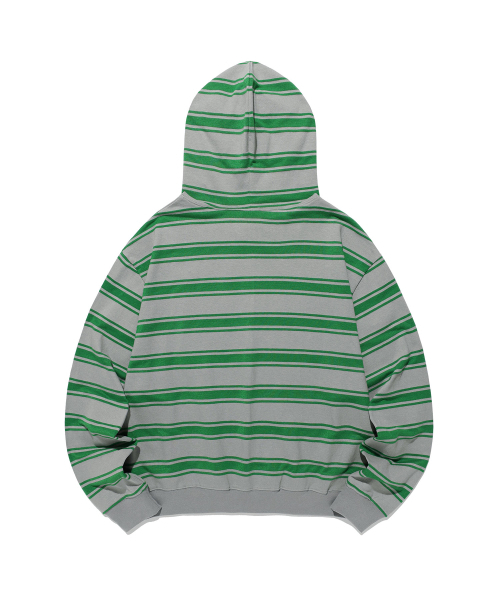 NICE GHOST CLUB（ナイスゴーストクラブ）の「MULTI STRIPE 3STAR HOODIE ZIP UP_GREY(NG2GSUM494A)（パーカー・レディース・グレー・SMALL/MEDIUM）」の3枚目の写真