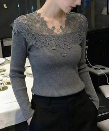 Ritomo De Ricco（リトモ・デ・リコ）の「センシュアルレースプルオーバー（Tシャツ/カットソー）」