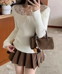 Ritomo De Ricco（リトモ・デ・リコ）の「センシュアルレースプルオーバー（Tシャツ/カットソー）」