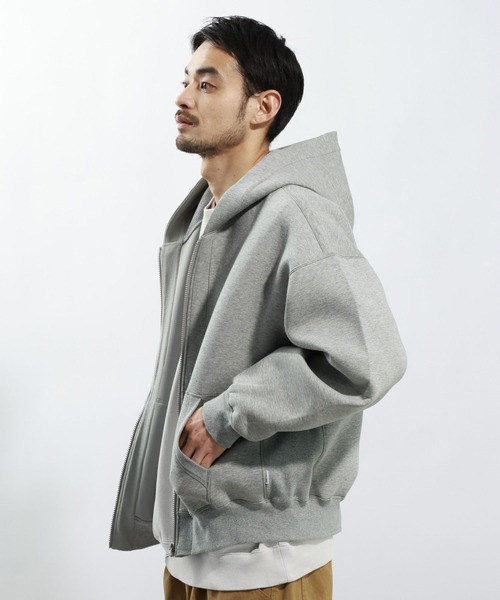 BAYFLOW（ベイフロー）の「ソフトダンポールZIPパーカー（パーカー・メンズ・グレー/ブラック/ボルドー・LARGE/MEDIUM）」の5枚目の写真