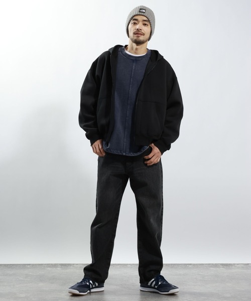 BAYFLOW（ベイフロー）の「ソフトダンポールZIPパーカー（パーカー・メンズ・グレー/ブラック/ボルドー・LARGE/MEDIUM）」の7枚目の写真