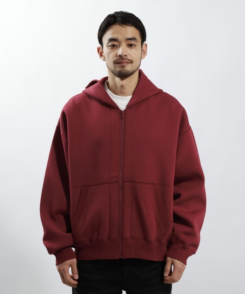 BAYFLOW（ベイフロー）の「ソフトダンポールZIPパーカー（パーカー・メンズ・グレー/ブラック/ボルドー・LARGE/MEDIUM）」の11枚目の写真