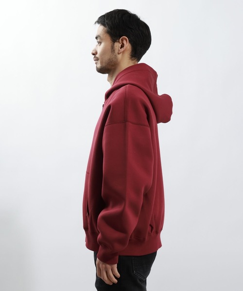 BAYFLOW（ベイフロー）の「ソフトダンポールZIPパーカー（パーカー・メンズ・グレー/ブラック/ボルドー・LARGE/MEDIUM）」の12枚目の写真