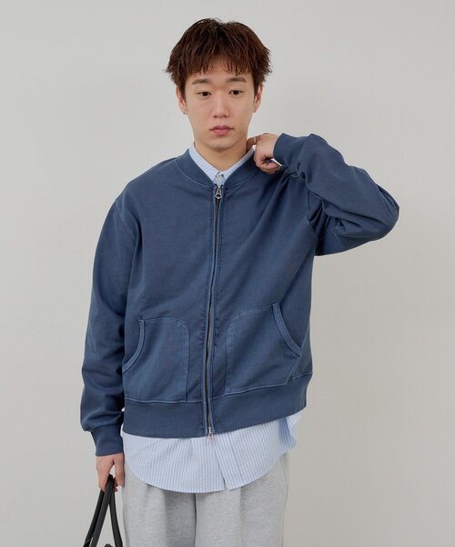 WHIMSIC(ウィムジック)の「【UNISEX】シアーサッカーストライプシャツ(シャツ/ブラウス・メンズ・ブルー/イエロー/ピンク・FREE)」の19枚目の写真
