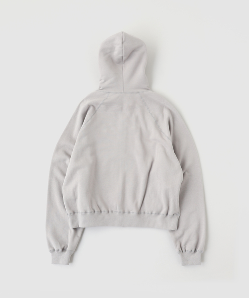 MATSUFUJI（マツフジ）の「MATSUFUJI / マツフジ ZIP UP SWEAT HOODIE（パーカー・メンズ・グレー/チャコールグレー・3/2）」の3枚目の写真