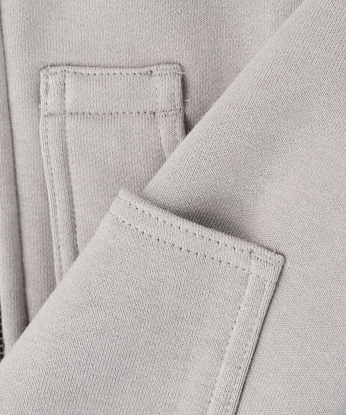 MATSUFUJI（マツフジ）の「MATSUFUJI / マツフジ ZIP UP SWEAT HOODIE（パーカー・メンズ・グレー/チャコールグレー・3/2）」の9枚目の写真