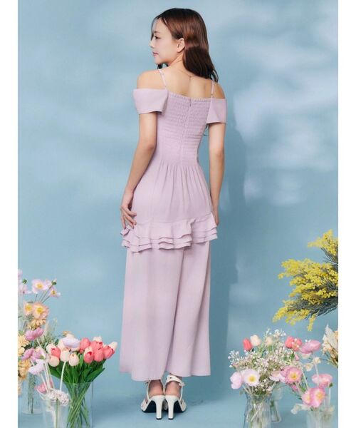 EATME(イートミー)の「リボンアシンメトリーワンピース(ワンピース・レディース・オレンジ/ピンク/オフホワイト/ブラック・SMALL/MEDIUM)」の21枚目の写真