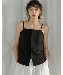 Re:EDIT（リエディ）の「[2026S/S COLLECTION][UVカット][イージーケア][シワになりにくい]ドライタッチホップサックビスチェ（キャミソール）」