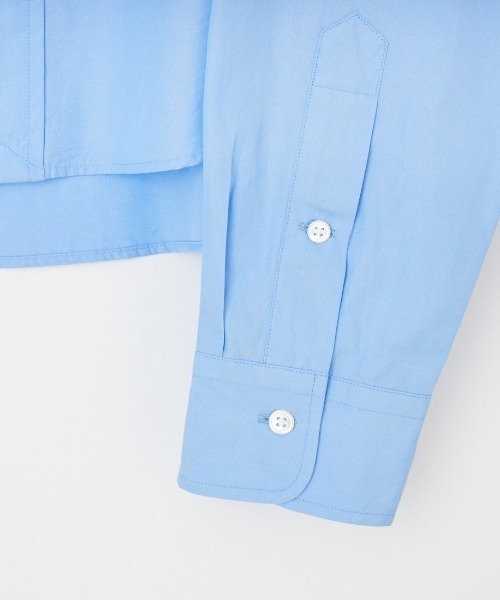 THE SHINZONE（ザ　シンゾーン）の「[THE SHINZONE/ザ シンゾーン] ショート ペックシャツ（シャツ/ブラウス・レディース・イエロー/ブルー・0）」の7枚目の写真