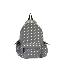 KOOKEESEE（クキシ）の「エンドットパターンコットンバックパック_グレー（バックパック/リュック）」