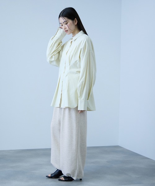 VICKY(ビッキー)の「裏毛2タックパンツ≪手洗い可能≫(その他パンツ・レディース・ライトグレー/ブラック/オフホワイト・M)」の5枚目の写真