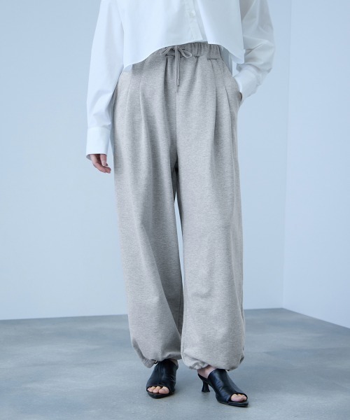 VICKY(ビッキー)の「裏毛2タックパンツ≪手洗い可能≫(その他パンツ・レディース・ライトグレー/ブラック/オフホワイト・M)」の19枚目の写真