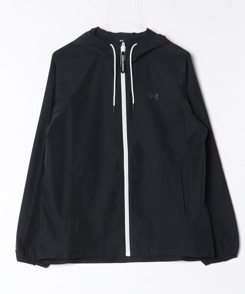 UNDER ARMOUR（アンダーアーマー）の「アンダーアーマー  UAノーライナー ウーブン フルジップ フーディー（ナイロンジャケット・レディース・ブラック/ライラック・L/M/S/XL）」の13枚目の写真