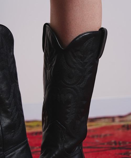 REMME(レメ)の「(REMME)WESTERN BOOTS(ブーツ・レディース・ブラック・37/36/38)」の8枚目の写真