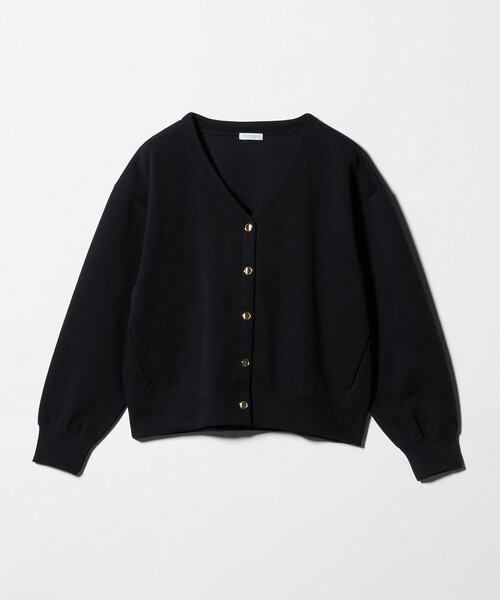 A DAY IN THE LIFE UNITED ARROWS(アデイインザライフユナイテッドアローズ)の「ダブルフェイス ジャガード Vネックカーディガン <A DAY IN THE LIFE>(カーディガン/ボレロ・レディース・モカ/ネイビー/ナチュラル・FREE)」の1枚目の写真