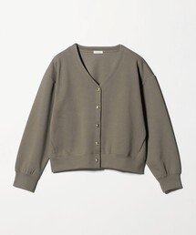 ダブルフェイス ジャガード Vネックカーディガン <A DAY IN THE LIFE>
