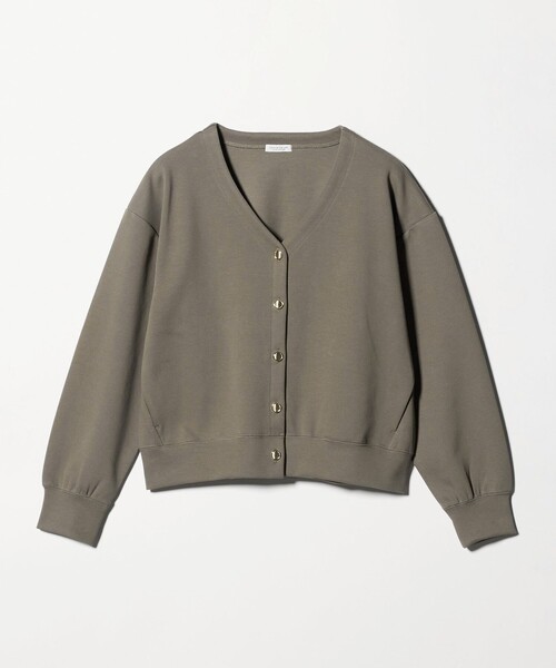 A DAY IN THE LIFE UNITED ARROWS(アデイインザライフユナイテッドアローズ)の「ダブルフェイス ジャガード Vネックカーディガン <A DAY IN THE LIFE>(カーディガン/ボレロ・レディース・モカ/ネイビー/ナチュラル・FREE)」の2枚目の写真