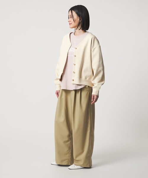 A DAY IN THE LIFE UNITED ARROWS(アデイインザライフユナイテッドアローズ)の「ダブルフェイス ジャガード Vネックカーディガン <A DAY IN THE LIFE>(カーディガン/ボレロ・レディース・モカ/ネイビー/ナチュラル・FREE)」の6枚目の写真