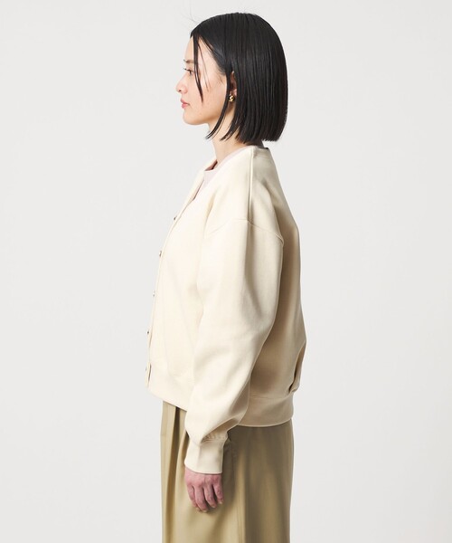 A DAY IN THE LIFE UNITED ARROWS(アデイインザライフユナイテッドアローズ)の「ダブルフェイス ジャガード Vネックカーディガン <A DAY IN THE LIFE>(カーディガン/ボレロ・レディース・モカ/ネイビー/ナチュラル・FREE)」の8枚目の写真