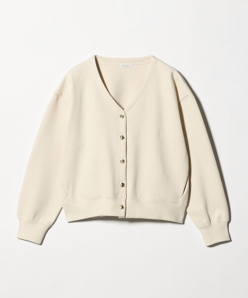 A DAY IN THE LIFE UNITED ARROWS(アデイインザライフユナイテッドアローズ)の「ダブルフェイス ジャガード Vネックカーディガン <A DAY IN THE LIFE>(カーディガン/ボレロ・レディース・モカ/ネイビー/ナチュラル・FREE)」の18枚目の写真