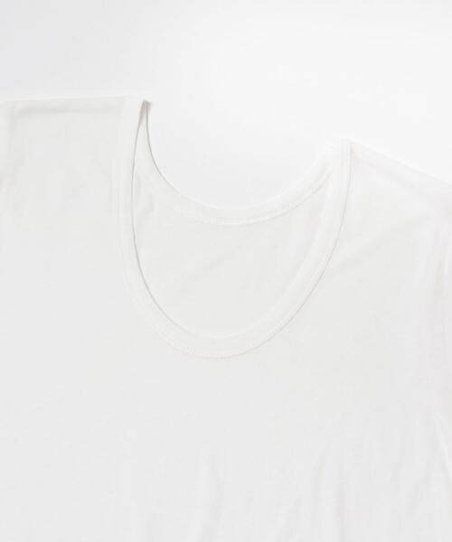 URBAN RESEARCH(アーバンリサーチ)の「2WAYシアーカットソー(Tシャツ/カットソー・レディース・チャコールグレー/オフホワイト/イエロー・FREE)」の11枚目の写真