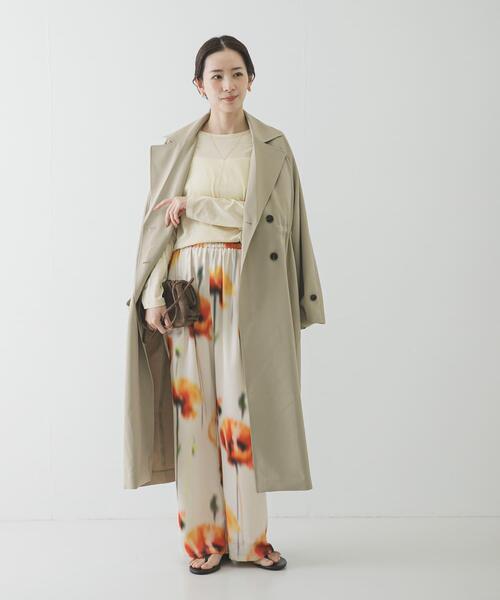 URBAN RESEARCH(アーバンリサーチ)の「2WAYシアーカットソー(Tシャツ/カットソー・レディース・チャコールグレー/オフホワイト/イエロー・FREE)」の13枚目の写真