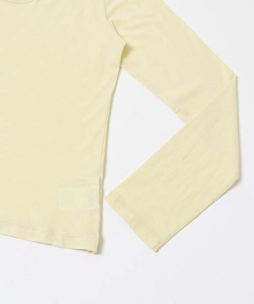 URBAN RESEARCH(アーバンリサーチ)の「2WAYシアーカットソー(Tシャツ/カットソー・レディース・チャコールグレー/オフホワイト/イエロー・FREE)」の22枚目の写真