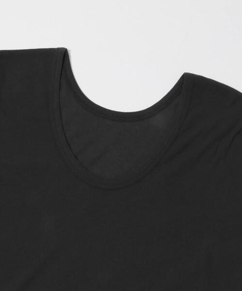 URBAN RESEARCH(アーバンリサーチ)の「2WAYシアーカットソー(Tシャツ/カットソー・レディース・チャコールグレー/オフホワイト/イエロー・FREE)」の7枚目の写真