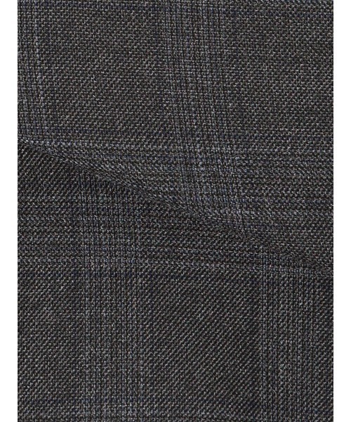 SUIT SQUARE(スーツスクエア)の「テーパードパンツ ウォッシャブル ストレッチ WOOLISH グレンチェック(スラックス・レディース・グレー・40(11号)/38(9号)/36(7号))」の8枚目の写真