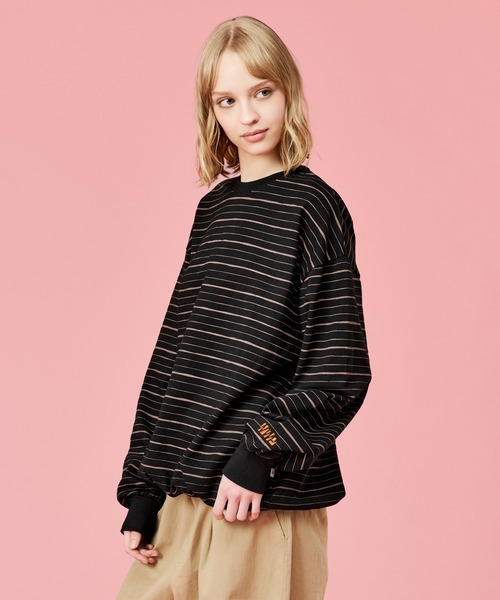 WETTEMPT(ウィテンプト)の「SKETCH MULTI BORDER L/S TEE / スケッチマルチボーダーロンT(Tシャツ/カットソー・メンズ・ネイビー/グレー/ブラック・SMALL/MEDIUM/LARGE)」の20枚目の写真