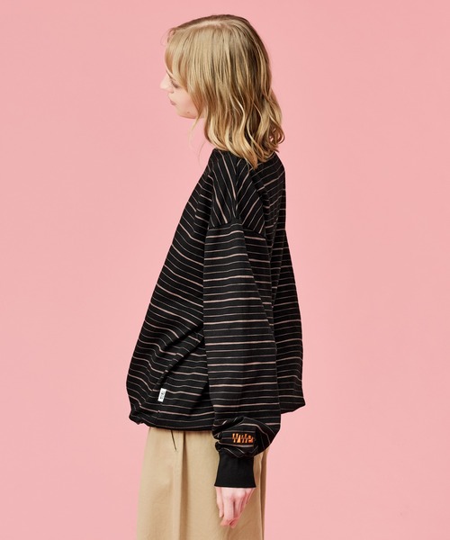 WETTEMPT(ウィテンプト)の「SKETCH MULTI BORDER L/S TEE / スケッチマルチボーダーロンT(Tシャツ/カットソー・メンズ・ネイビー/グレー/ブラック・SMALL/MEDIUM/LARGE)」の21枚目の写真