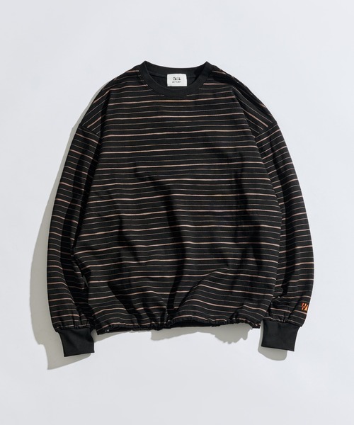 WETTEMPT(ウィテンプト)の「SKETCH MULTI BORDER L/S TEE / スケッチマルチボーダーロンT(Tシャツ/カットソー・メンズ・ネイビー/グレー/ブラック・SMALL/MEDIUM/LARGE)」の18枚目の写真