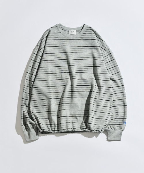 WETTEMPT(ウィテンプト)の「SKETCH MULTI BORDER L/S TEE / スケッチマルチボーダーロンT(Tシャツ/カットソー・メンズ・ネイビー/グレー/ブラック・SMALL/MEDIUM/LARGE)」の4枚目の写真