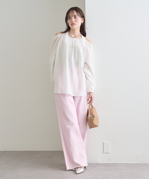 mystic(ミスティック)の「ホルターブラウス(シャツ/ブラウス・レディース・ブラック/ブルー/オフホワイト・FREE)」の5枚目の写真