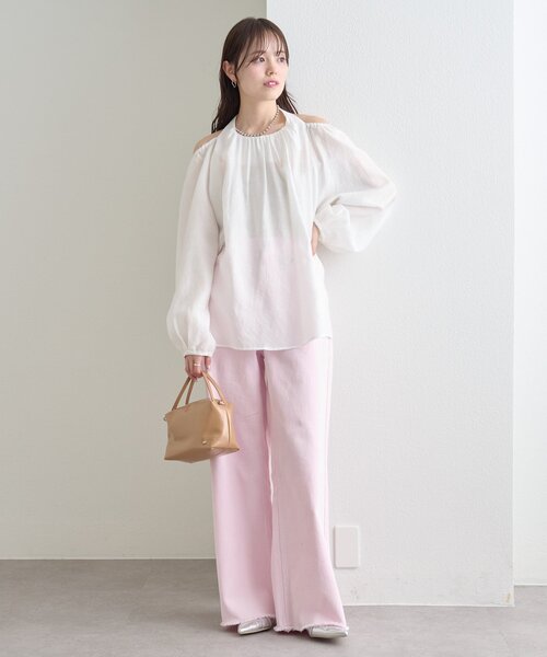 mystic(ミスティック)の「ホルターブラウス(シャツ/ブラウス・レディース・ブラック/ブルー/オフホワイト・FREE)」の7枚目の写真