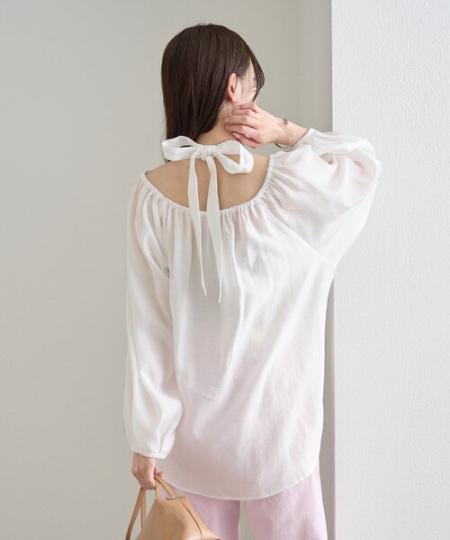 mystic(ミスティック)の「ホルターブラウス(シャツ/ブラウス・レディース・ブラック/ブルー/オフホワイト・FREE)」の8枚目の写真