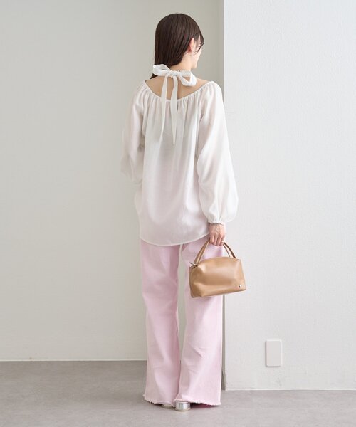 mystic(ミスティック)の「ホルターブラウス(シャツ/ブラウス・レディース・ブラック/ブルー/オフホワイト・FREE)」の9枚目の写真