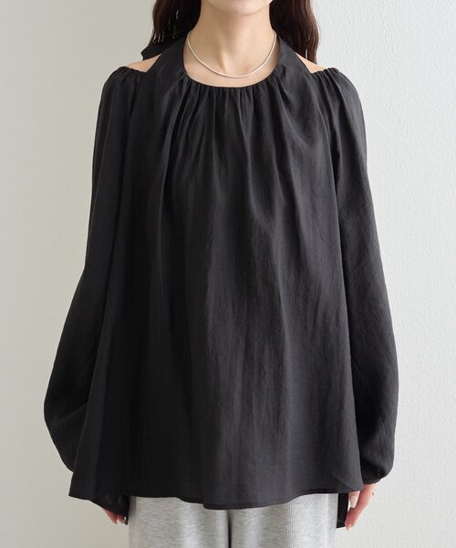 mystic(ミスティック)の「ホルターブラウス(シャツ/ブラウス・レディース・ブラック/ブルー/オフホワイト・FREE)」の17枚目の写真