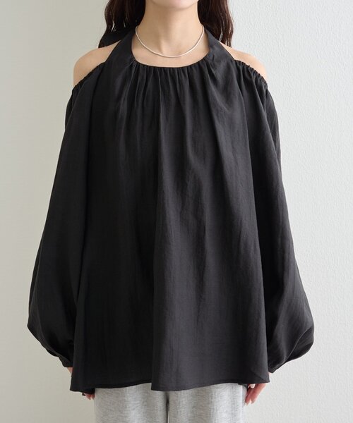 mystic(ミスティック)の「ホルターブラウス(シャツ/ブラウス・レディース・ブラック/ブルー/オフホワイト・FREE)」の22枚目の写真