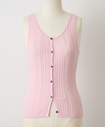 paradigm（パラダイム）の「【paradigm】コットンモダール針抜シアーリブタンク（タンクトップ）」