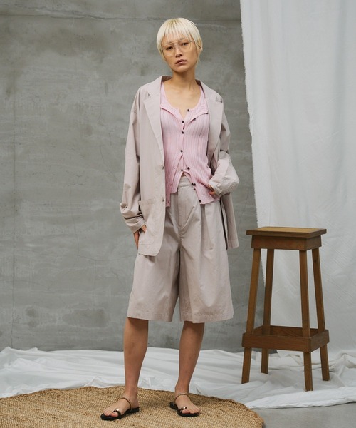 paradigm（パラダイム）の「【paradigm】コットンモダール針抜シアーリブタンク（タンクトップ・レディース・チャコールグレー/ホワイト/ライトグレー/ピンク/ブラック・SMALL/MEDIUM）」の21枚目の写真