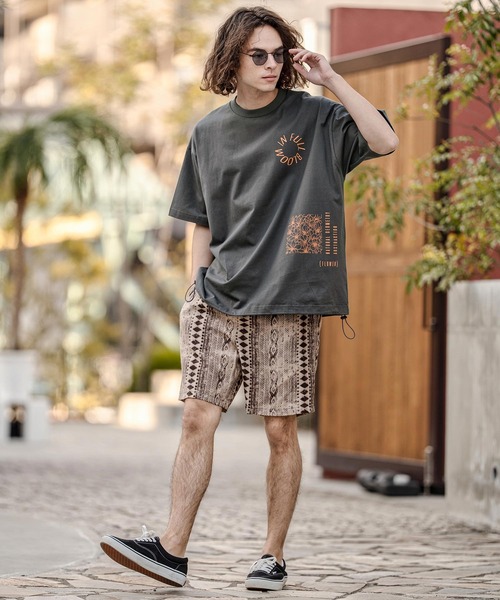 CAMBIO（カンビオ）の「mt10333-裾ドローコード付きプリントTシャツ（IN FULL BLOOM）(2601125MCB)（Tシャツ/カットソー・メンズ・スミクロ/ブラック/ホワイト・L/XL/M）」の19枚目の写真