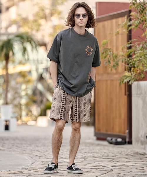 CAMBIO（カンビオ）の「mt10333-裾ドローコード付きプリントTシャツ（IN FULL BLOOM）(2601125MCB)（Tシャツ/カットソー・メンズ・スミクロ/ブラック/ホワイト・L/XL/M）」の21枚目の写真