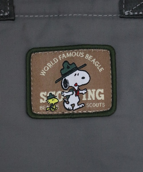 SNOOPY（スヌーピー）の「SNOOPY スヌーピー ランチトート RE-PET ビーグル・スカウト（トートバッグ・レディース・グレー/ブラック・FREE）」の4枚目の写真