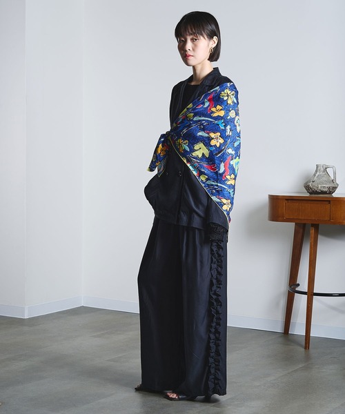 ROSE BUD（ローズバッド）の「(mici)SIDE FRILL PANTS（その他パンツ・レディース・ベージュ/ブラック・S/M）」の7枚目の写真